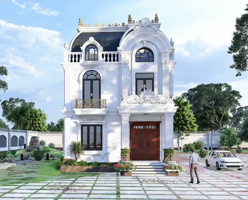 thi công biệt thự tân cổ điển